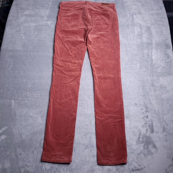 Adriano Goldschmied Womans The Stevie Slim Straight Corduroy Jeans 26 Rust Red - Picture 4 of 9
